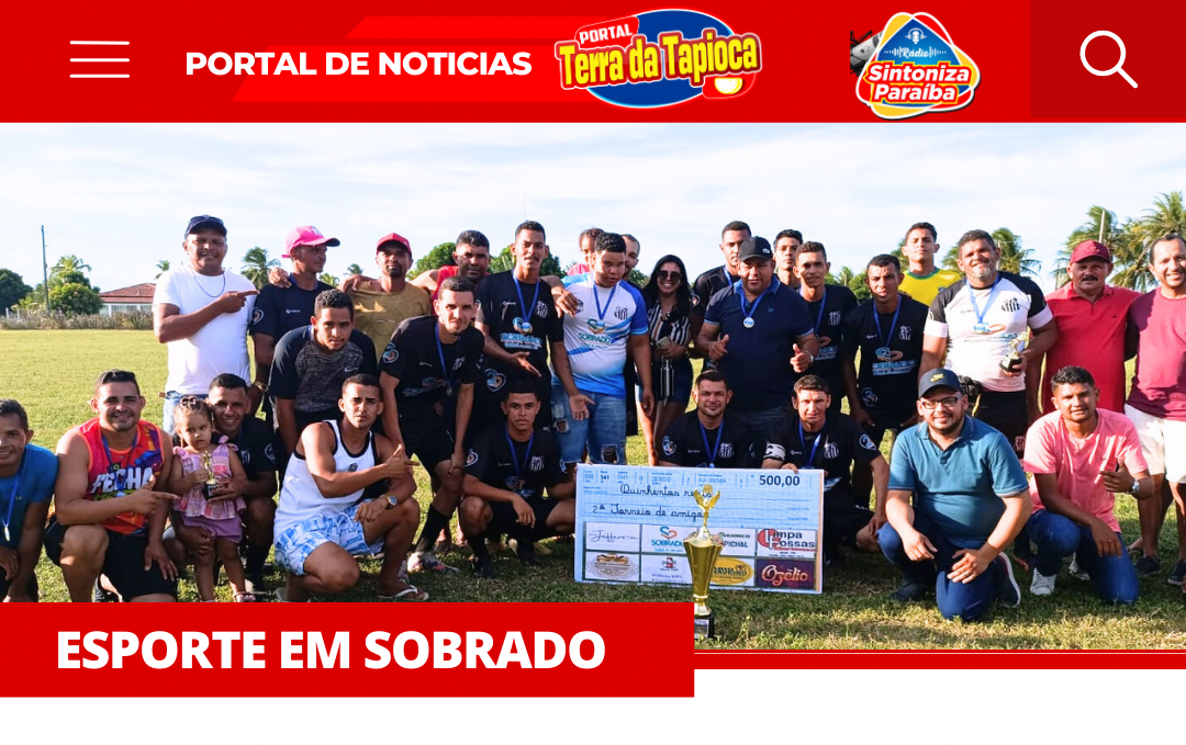 TORNEIO RELIAZADO ENTRE AMIGOS NA CIDADE DE SOBRADO